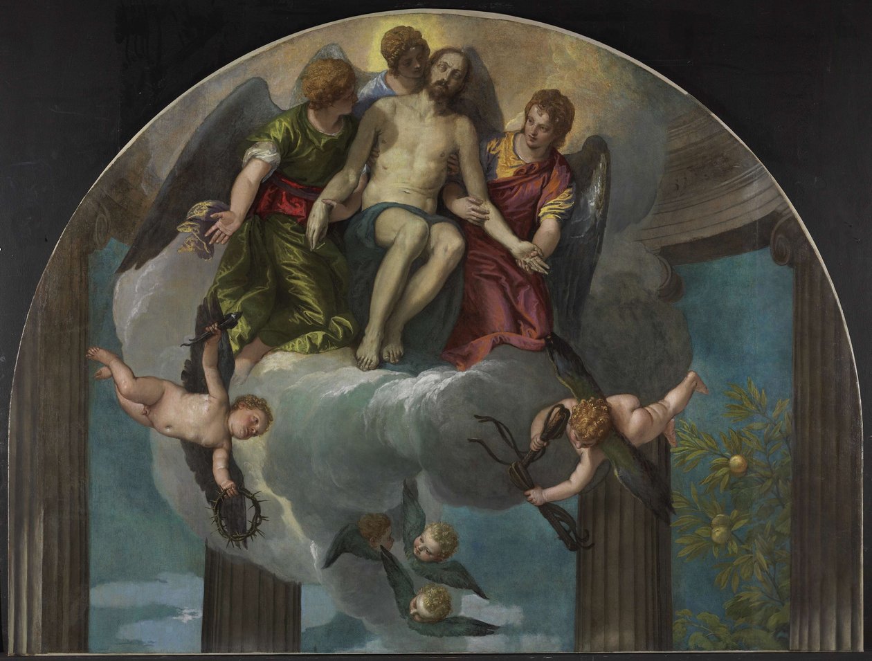 The Dead Christ with Angels by Paolo Veronese
