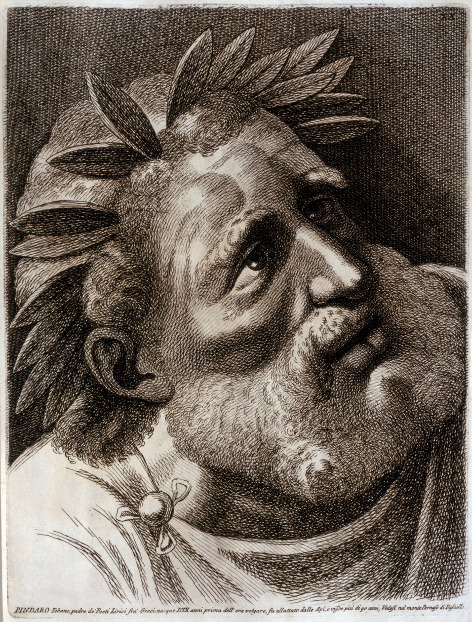 Pindarus (engraving) by Paolo Fidanza