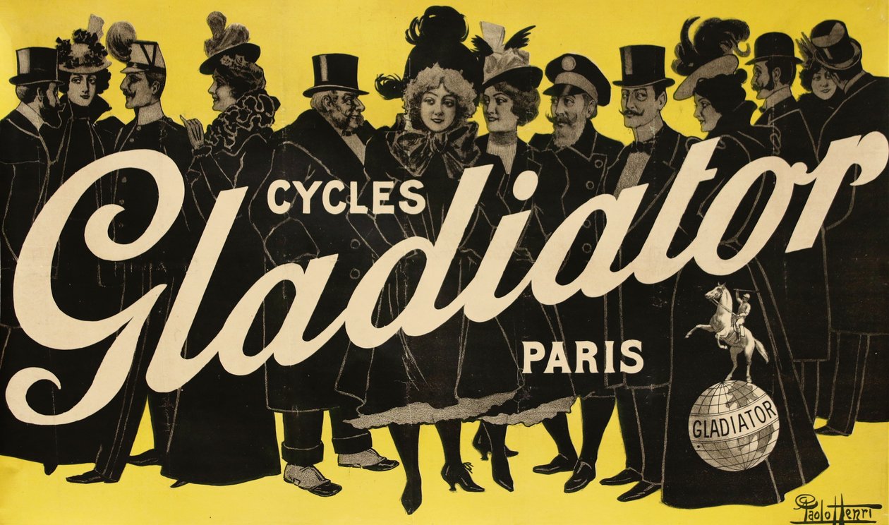 Cycles Gladiator, c. 1900 by Paolo Henri