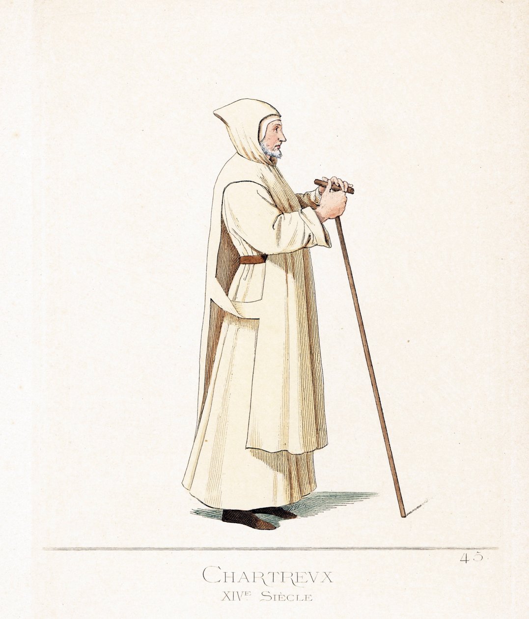 Clerical Costume: Monk Chartreux, Order of Saint Bruno by Paolo Mercuri
