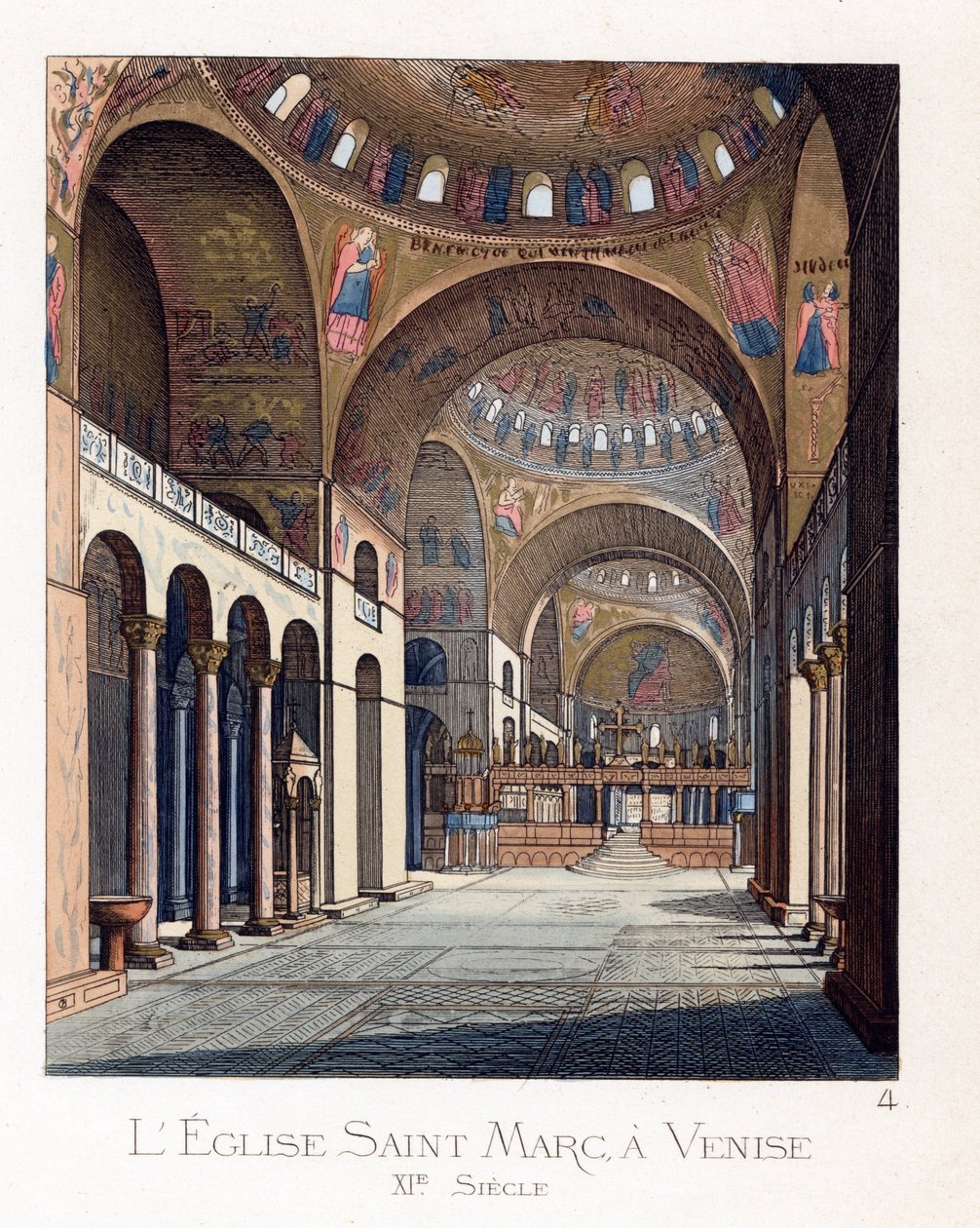 The interior of the Basilica of San Marco in Venice by Paolo Mercuri