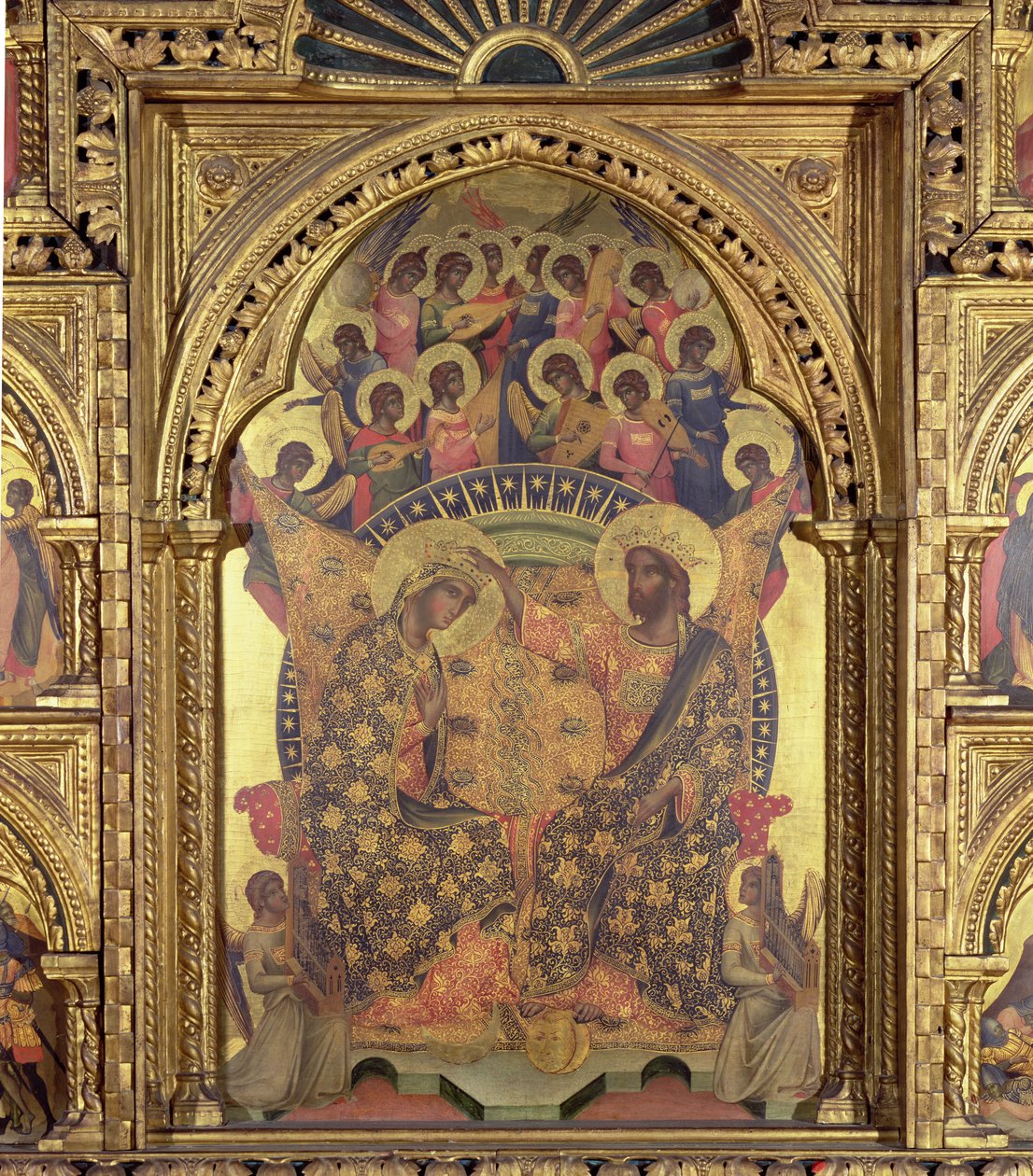 Coronation of the Virgin (detail) by Paolo Veneziano