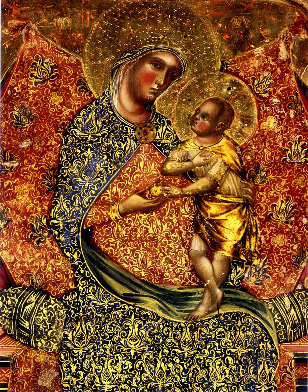 Madonna and Child Enthroned with Two Angels by Paolo Veneziano