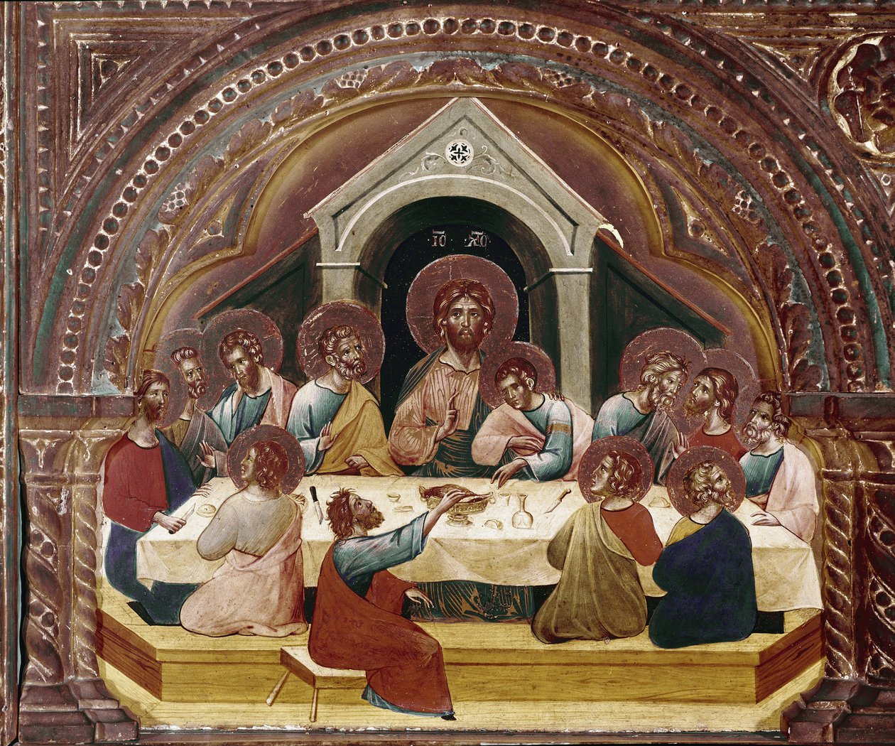 The Last Supper (detail) by Paolo Veneziano