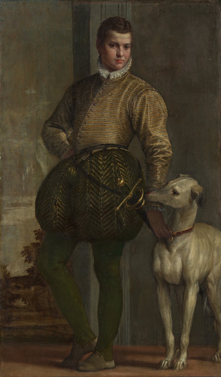 Boy with a Greyhound by Paolo Veronese