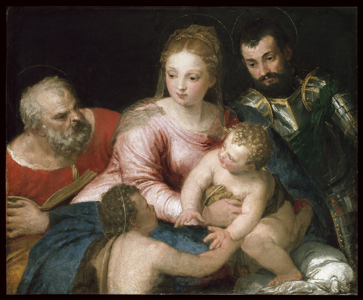 The Holy Family with the young St John the Baptist and St George, early 1550s by Paolo Veronese
