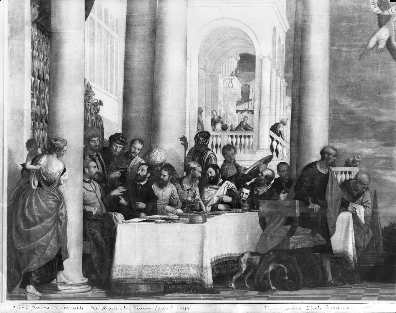 The Meal at the House of Simon the Pharisee (detail) by Paolo Veronese