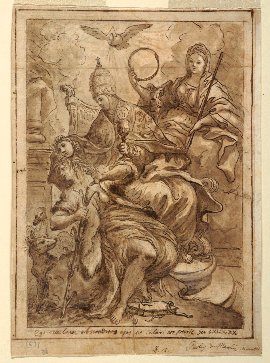 Church Triumphant over Falsehood, ca. 1700 by Paolo de Mattheis