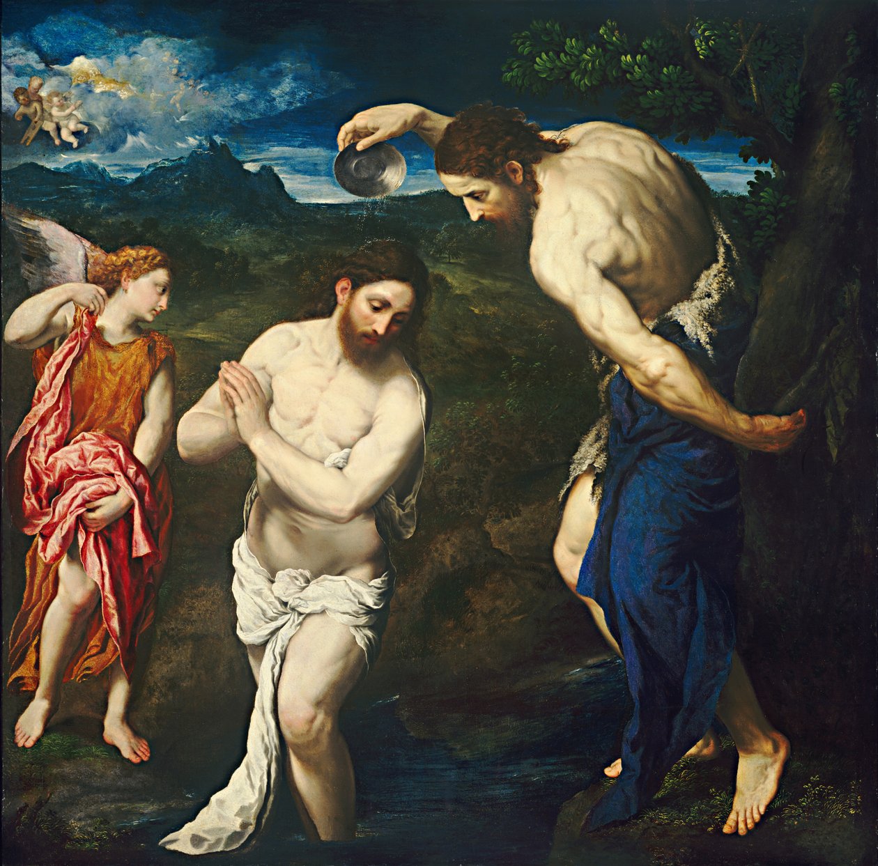 The Baptism of Christ, c.1535-1540 by Paris Bordone