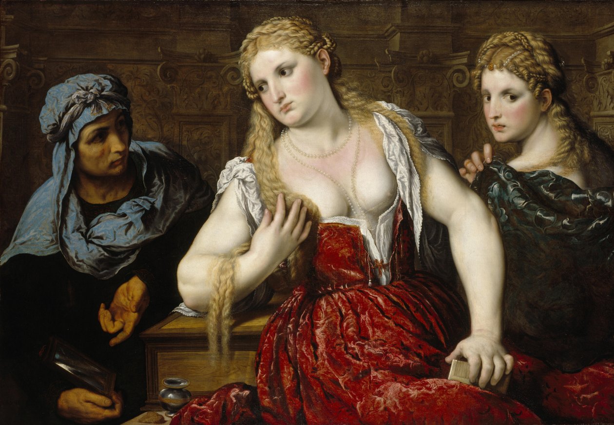 Venetian Women at their Toilet by Paris Bordone