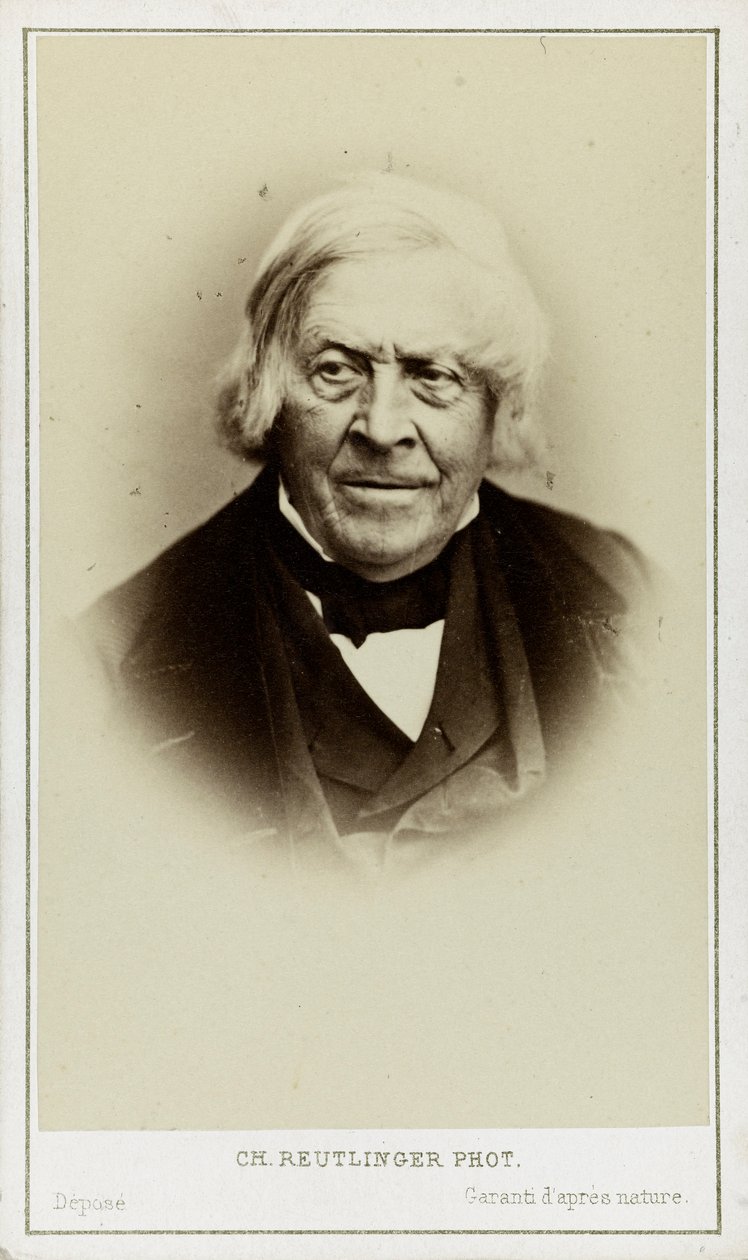 Portrait of Jules Michelet by Paris . Photo studio Reutlinger