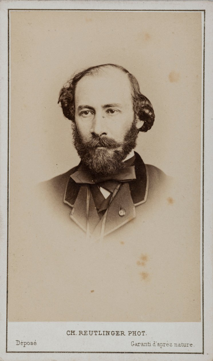 Portrait of Octave Feuillet 1821-1890 by Paris . Photo studio Reutlinger