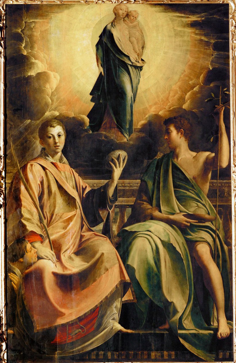 Madonna with Saint Stephen and Donor, and Saint John Baptist by Parmigianino (1503 40)