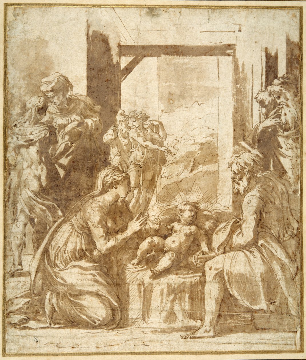 The Nativity by Parmigianino