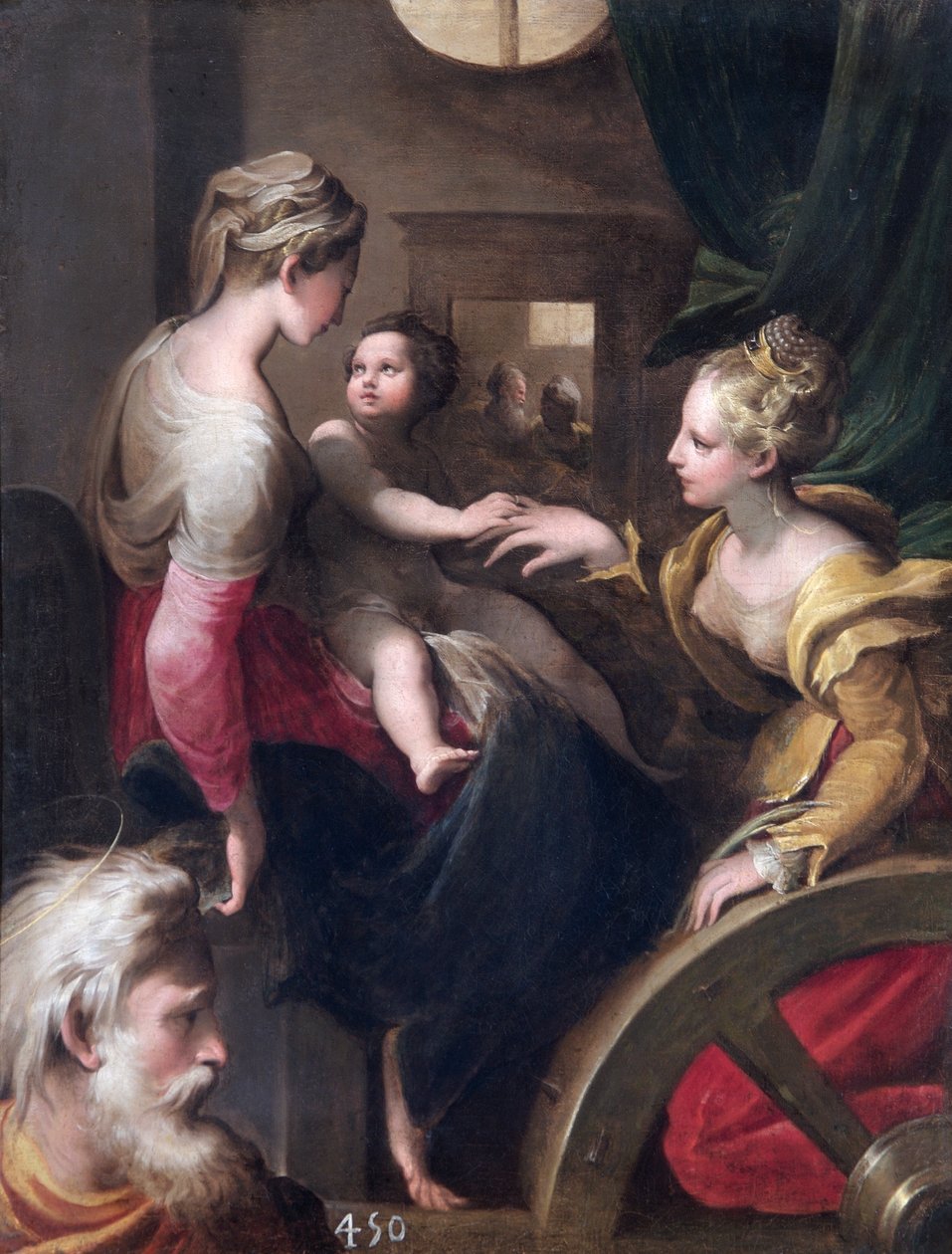 The Mystic Marriage Of St Catherine by Parmigianino (1503 40) (after)