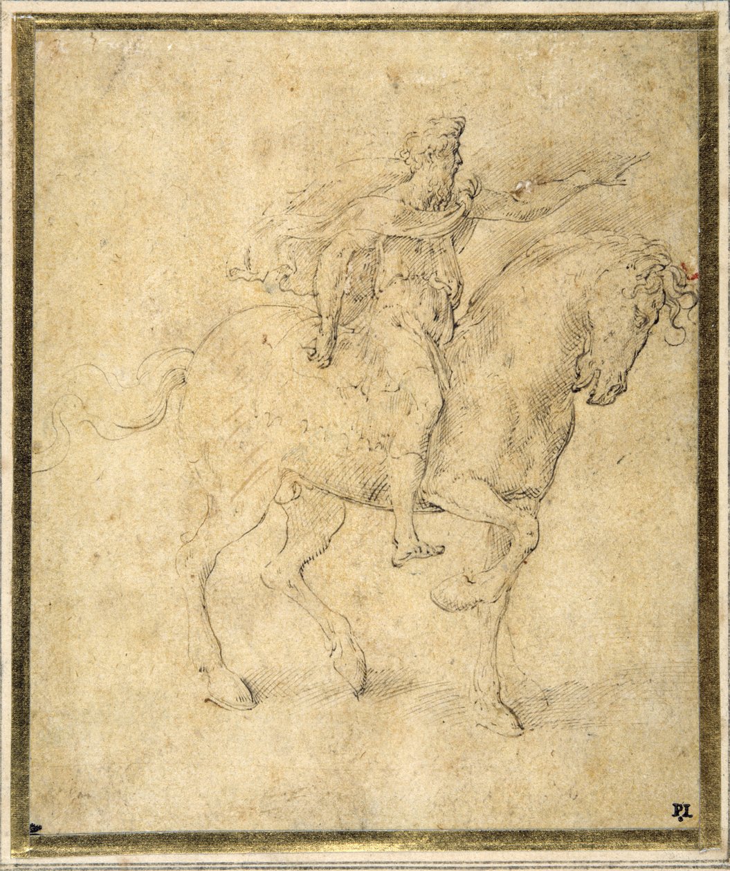 Equestrian figure by Parmigianino