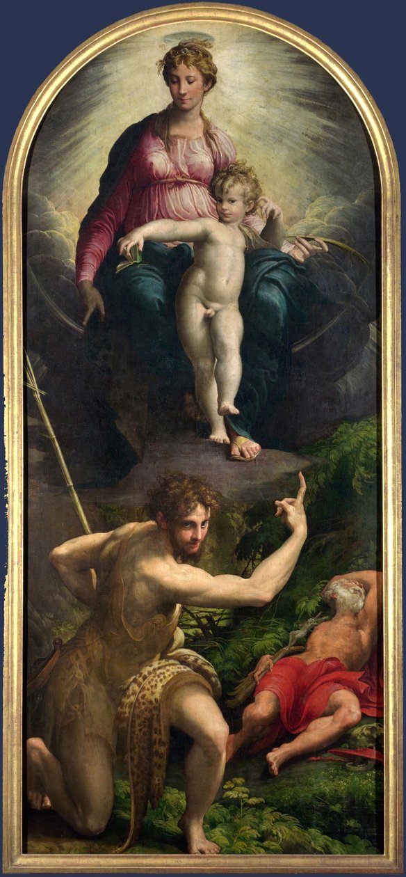 Madonna and Child with St. John and St. Jerome by Parmigianino