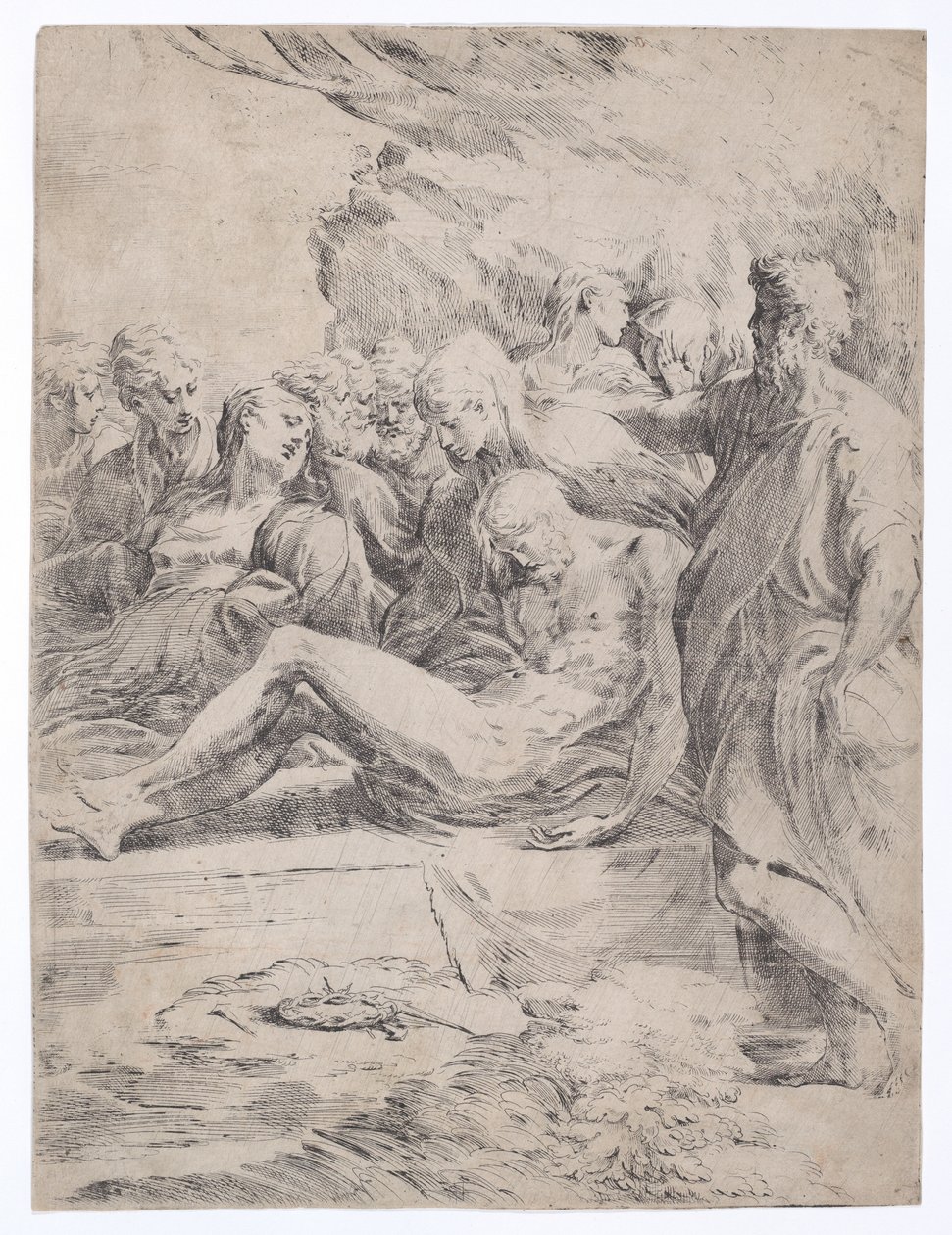 Entombment Facing Left, 1529-1530 by Parmigianino