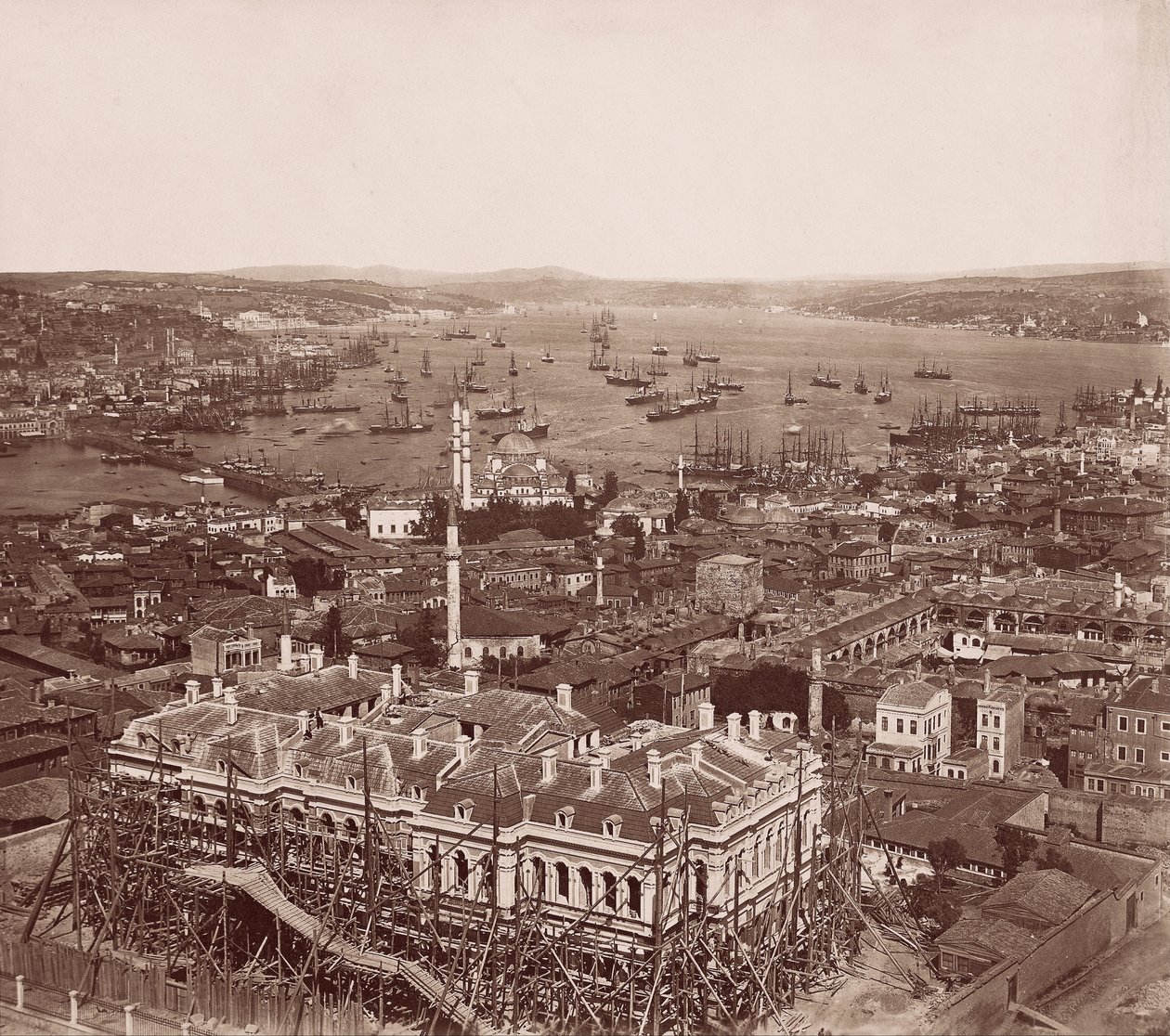 The Bosphorus from the Beyazd Tower by J. Pascal Sebah