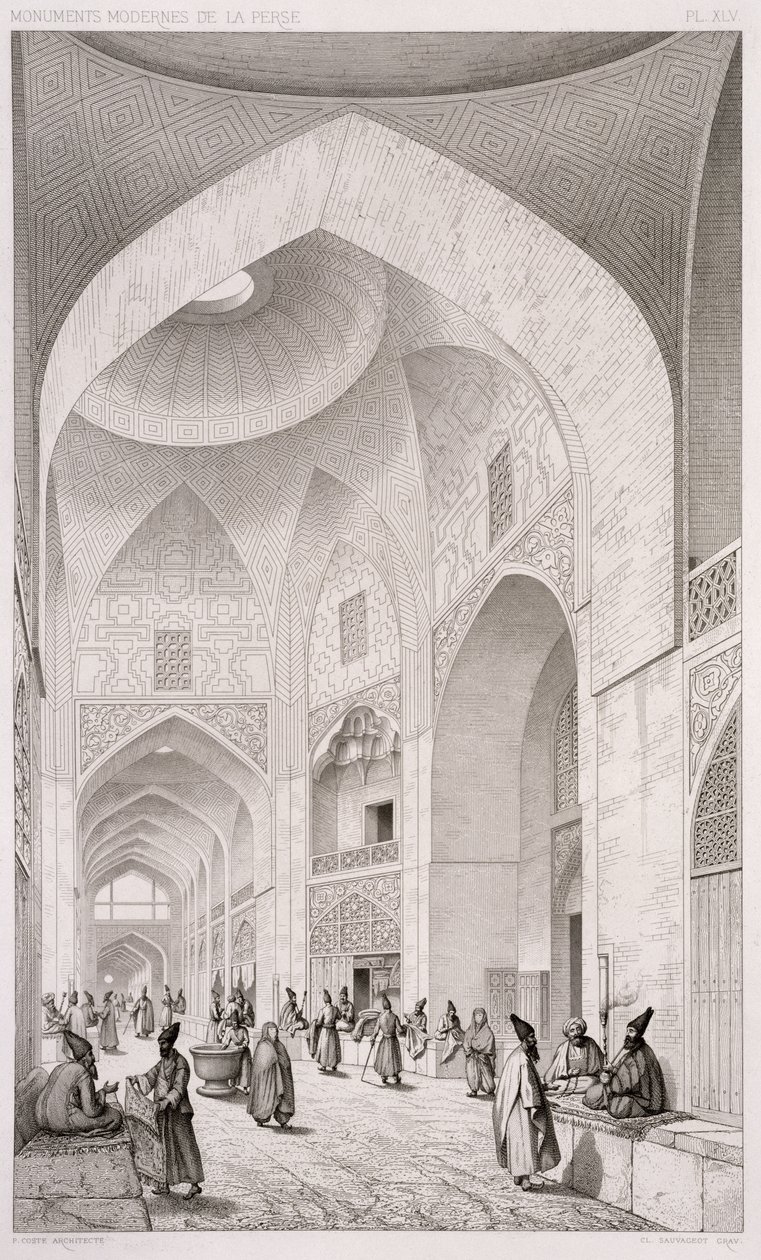Cloth Market, in Isfahan, from 