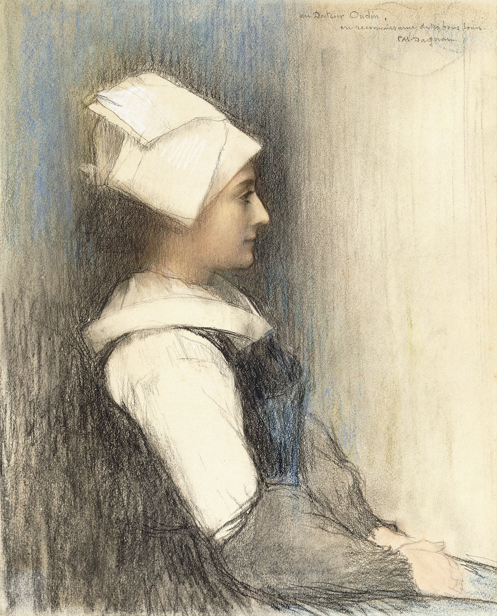 A Breton Girl by Pascal Adolphe Jean Dagnan Bouveret