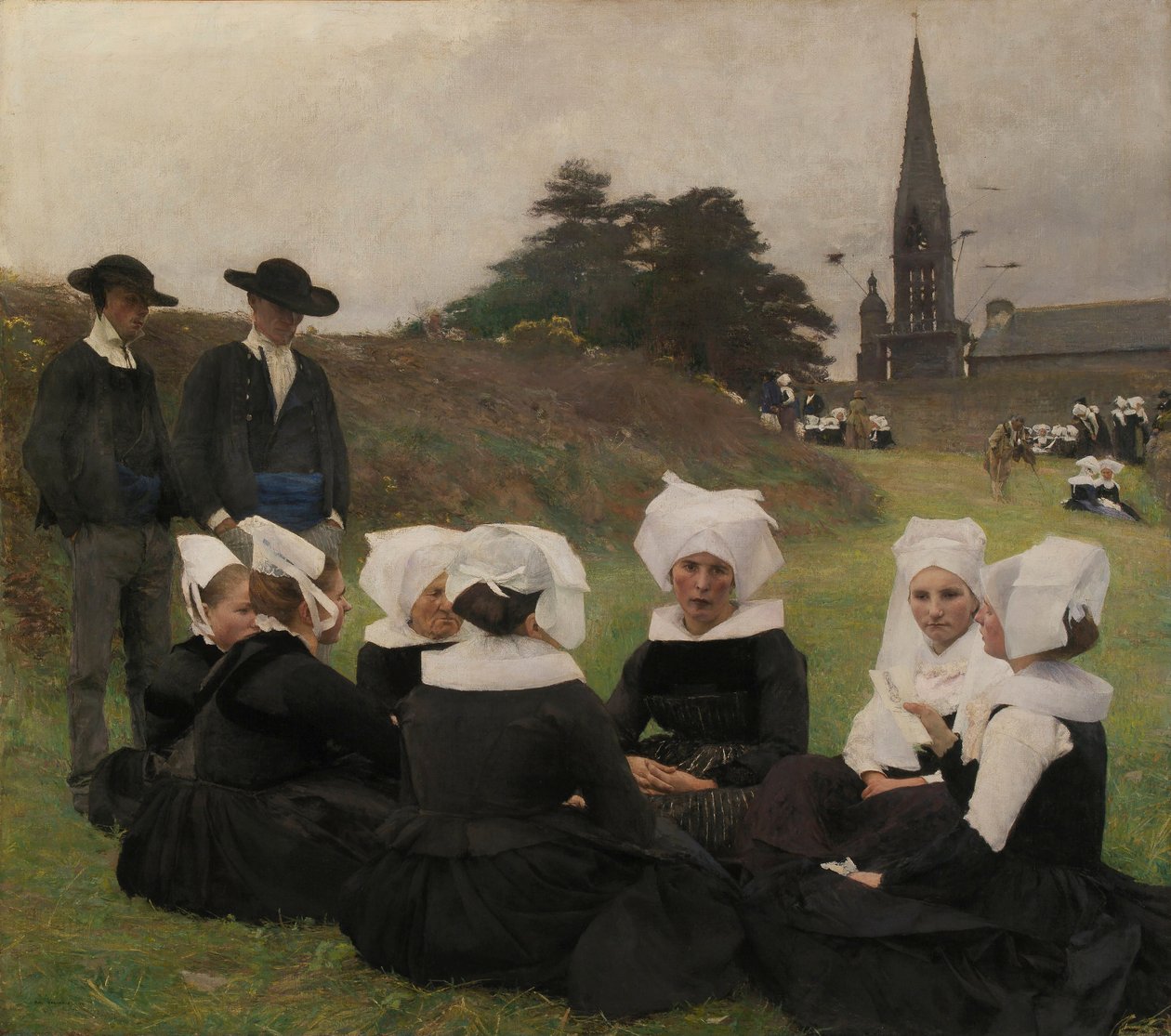 Les Bretonnes au Pardon by Pascal Adolphe Jean Dagnan Bouveret