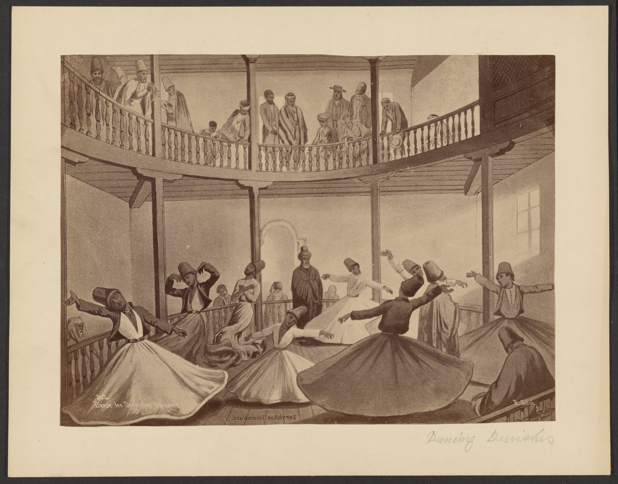 Dance of the Whirling Dervishes by Pascal Sébah