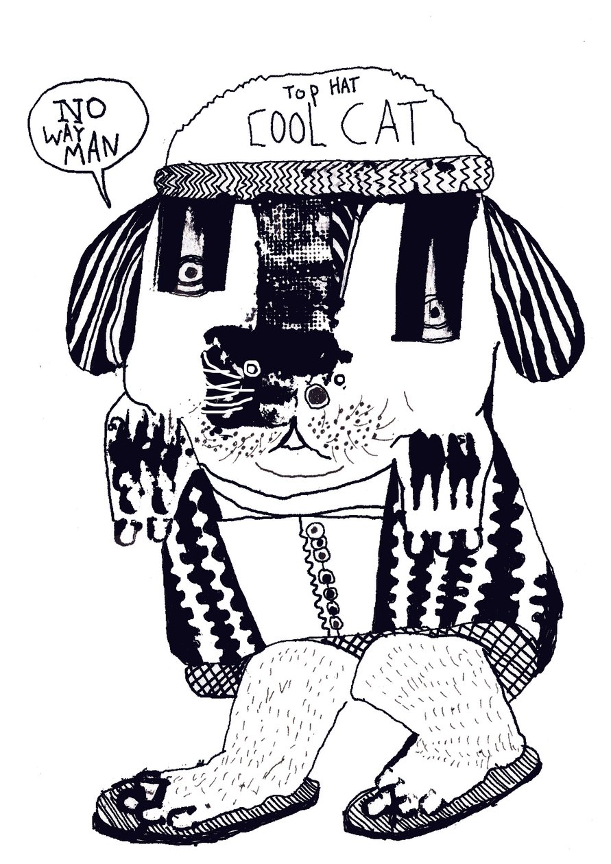 Cool Cat, 2014 by Pat Macdonald