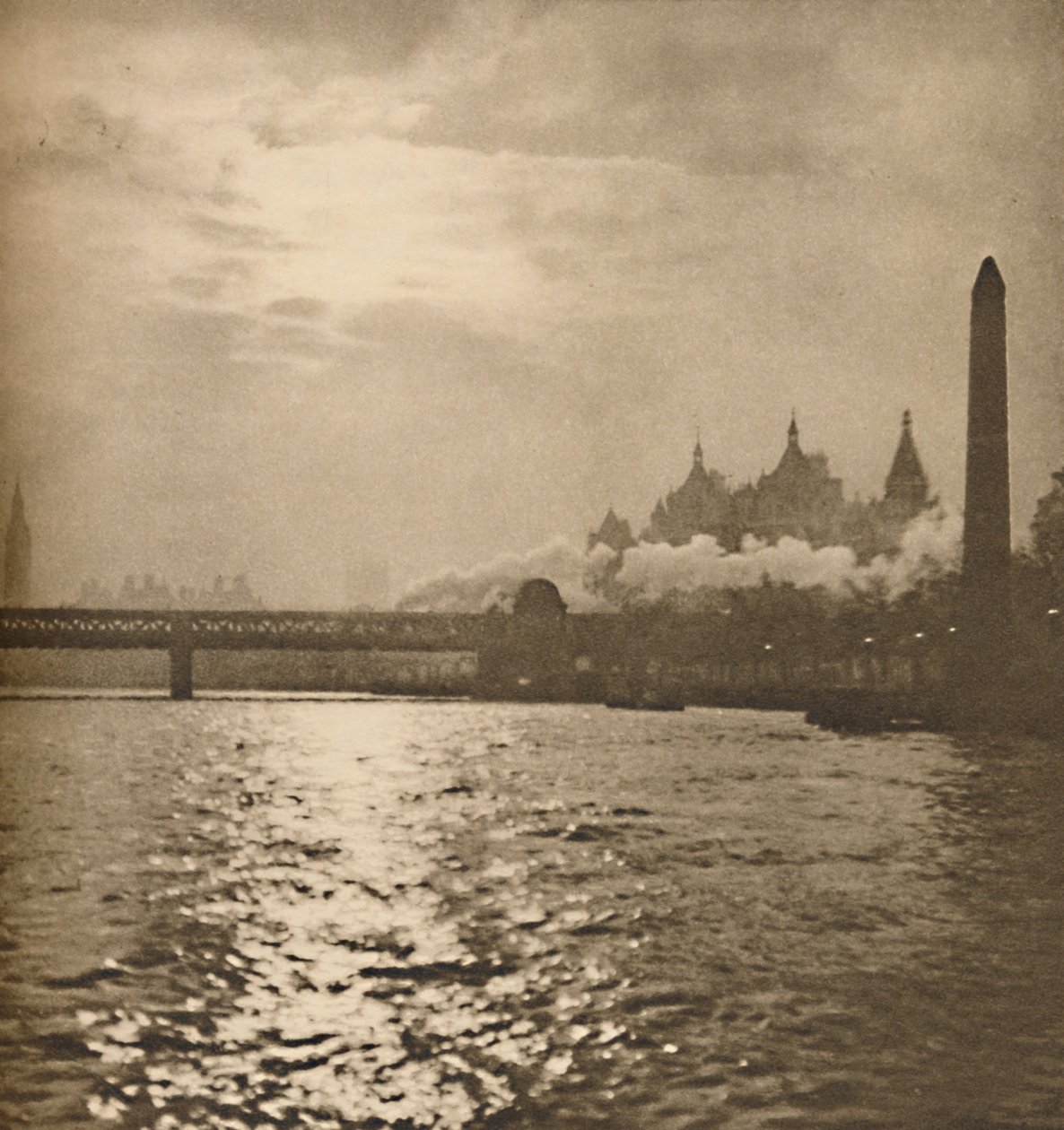 Where The Iron Road To Dover Crosses The River, c1935 by Paterson