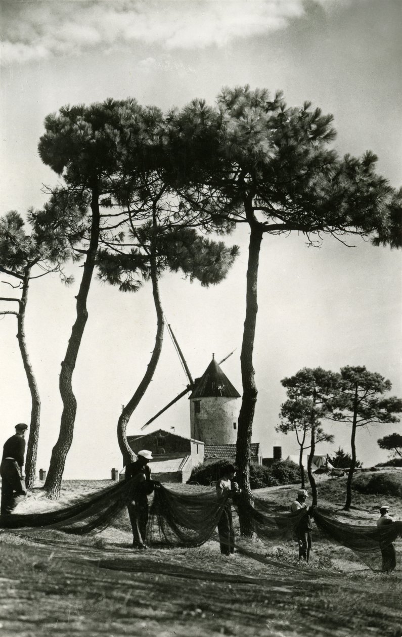 The Mills of La Guérinière and the Fishers, c.1950 by Patrice Cartier
