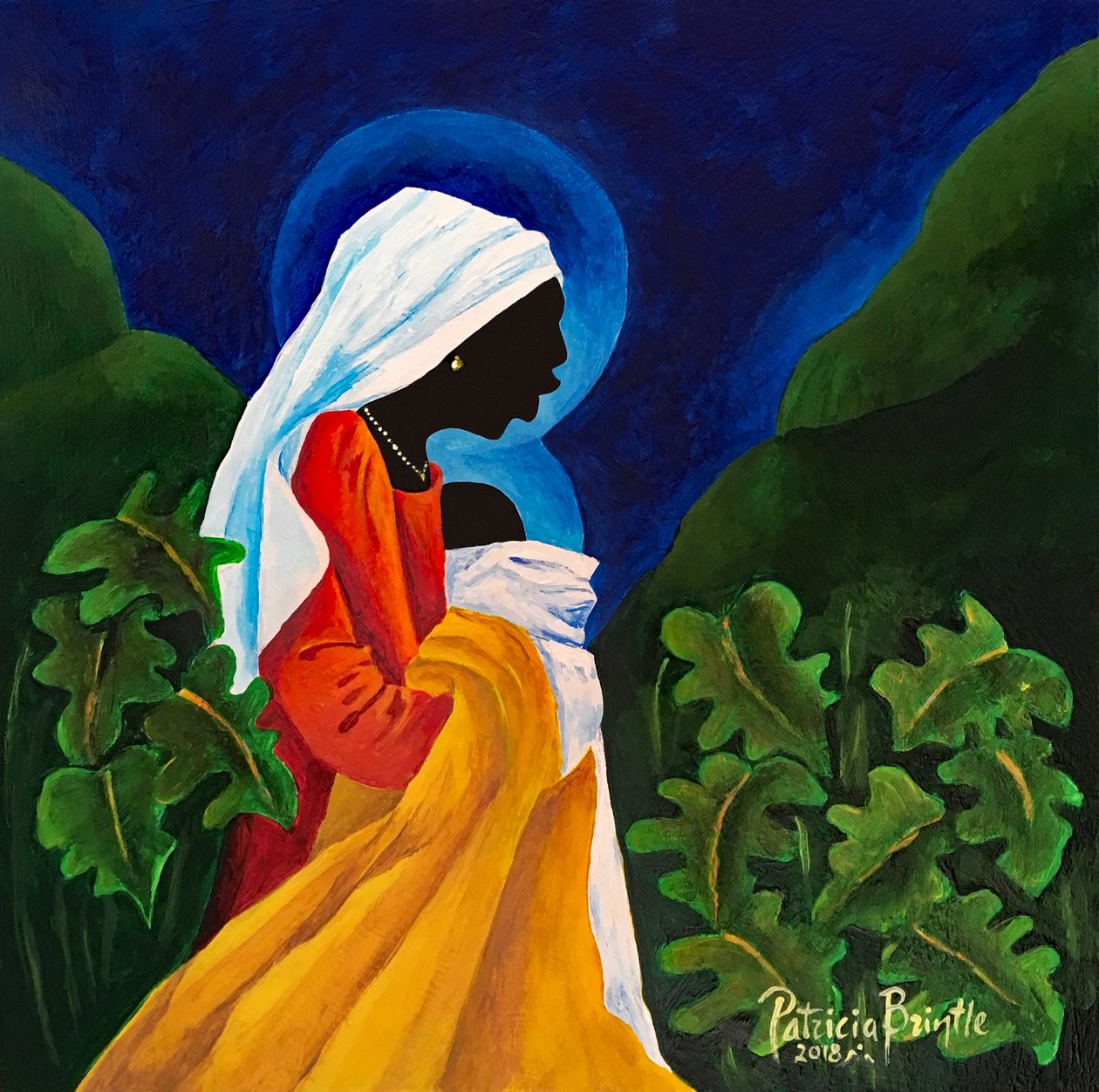 Madonna and Child - Gentle Song, 2018 by Patricia Brintle