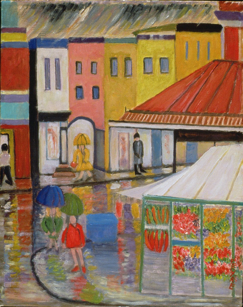 Spring Rain, Bywood Market by Patricia Contemporary Artist Eyre