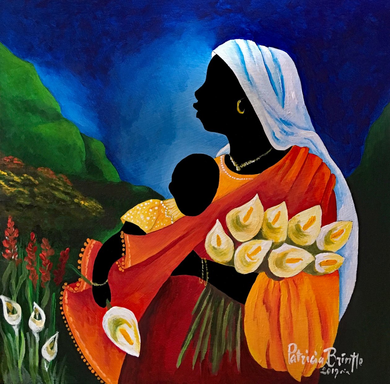Madonna and Child - Tenderness, 2019 by Patricia Brintle