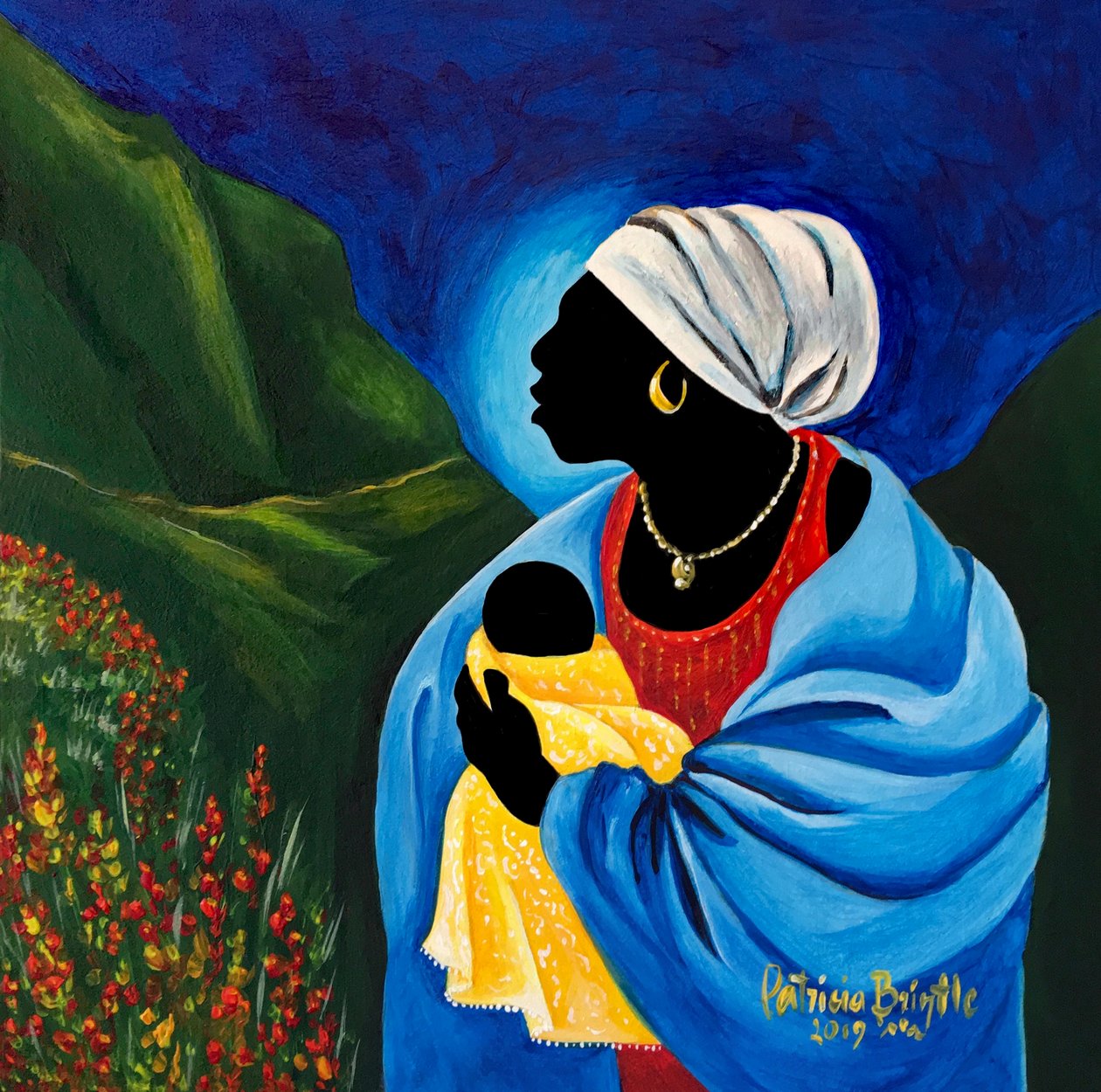 Madonna and Child of the Garden by Patricia Brintle