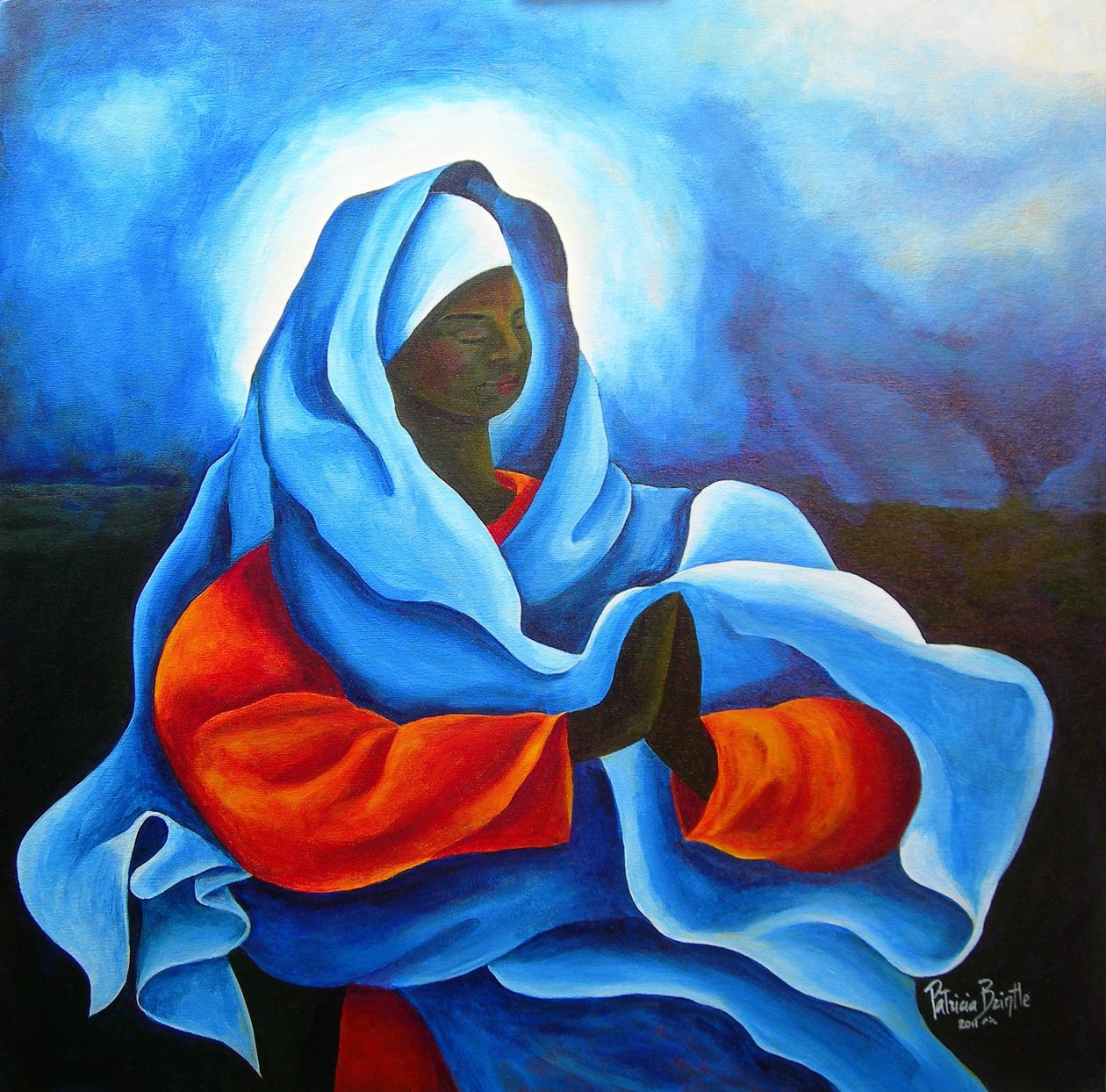 Mary in the Storm, 2011 by Patricia Brintle