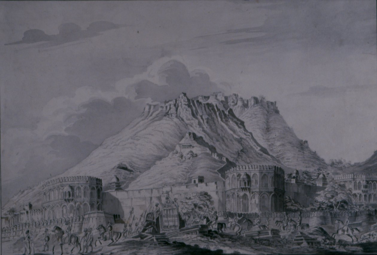Fortress and Town of Ajmere, 1820 by Patrick Waugh