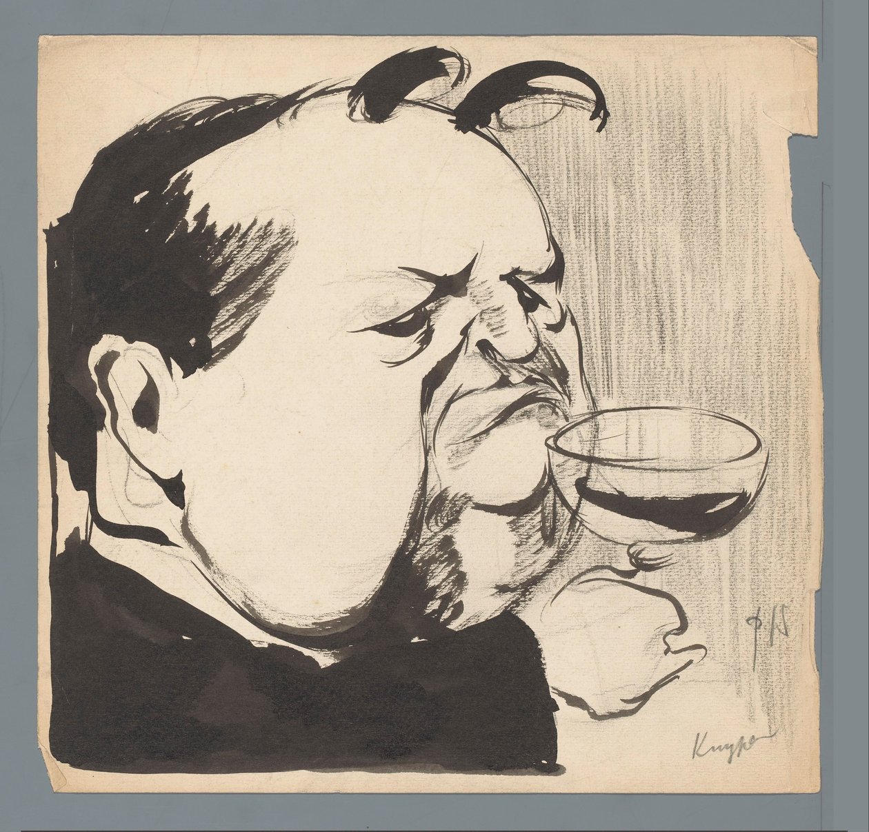 Abraham Kuyper by Patricq Kroon (signed by artist)