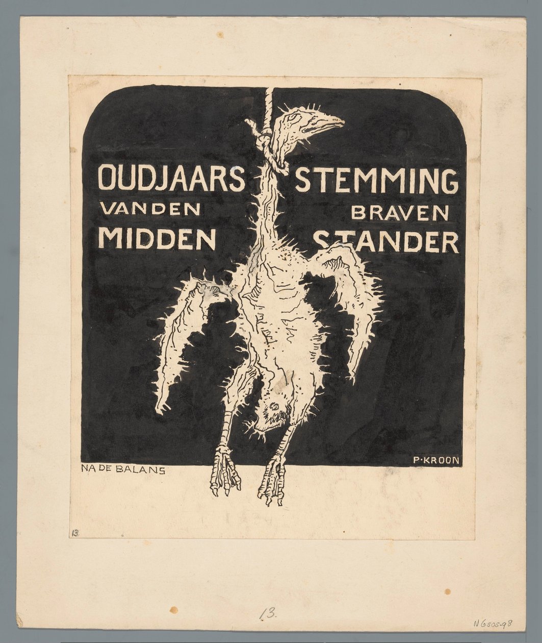 Plucked Middle-Class Man by Patricq Kroon (signed by artist)