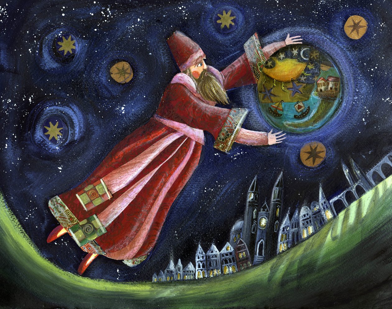 Michel de Nostradamus, Astrologer (Illustration) by Patrizia La Porta