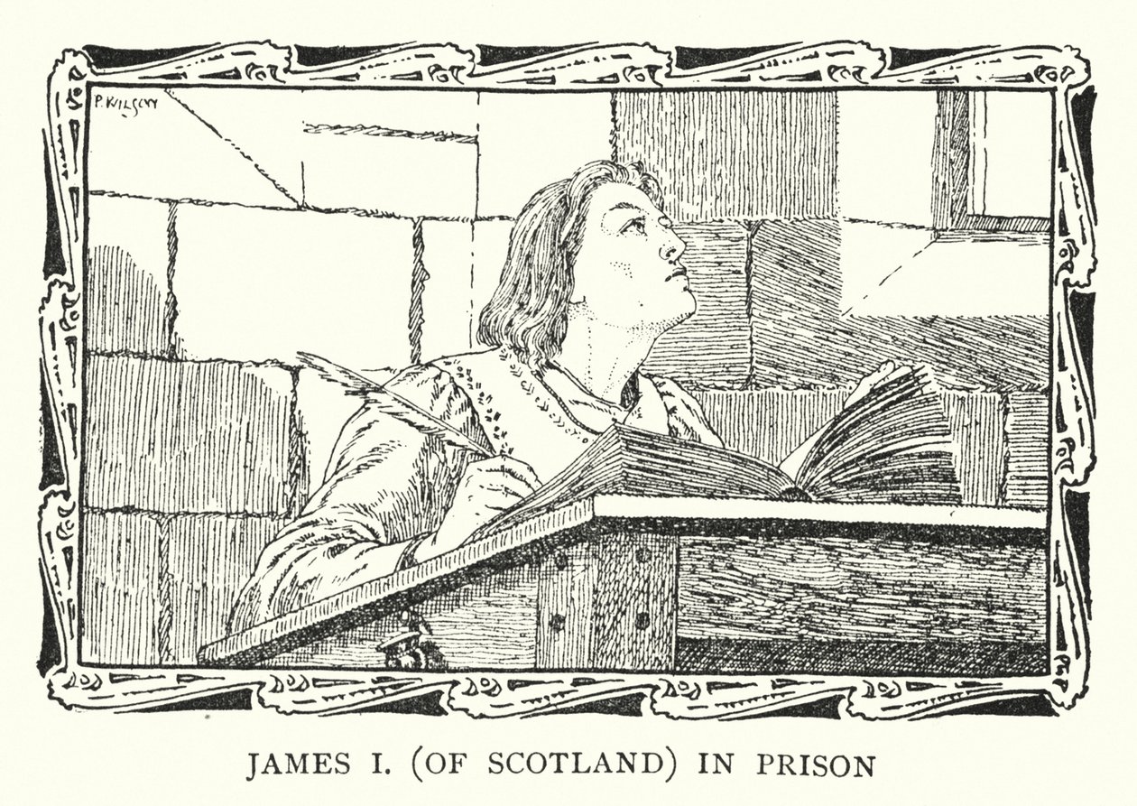 King James I of Scotland in prison by Patten (after) Wilson