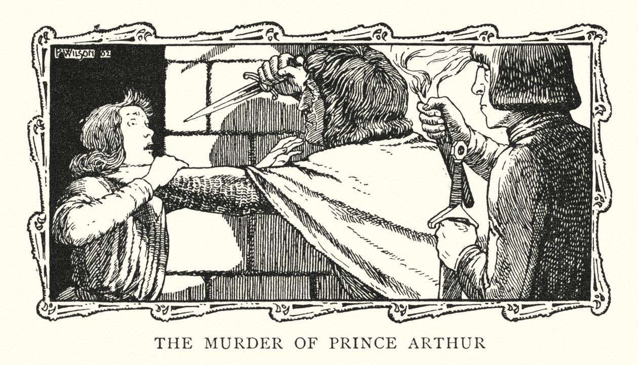 The murder of Prince Arthur by Patten (after) Wilson