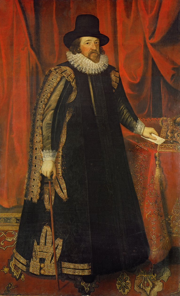 Sir Francis Bacon (1561-1626) Viscount of St. Albans by Paul van Somer