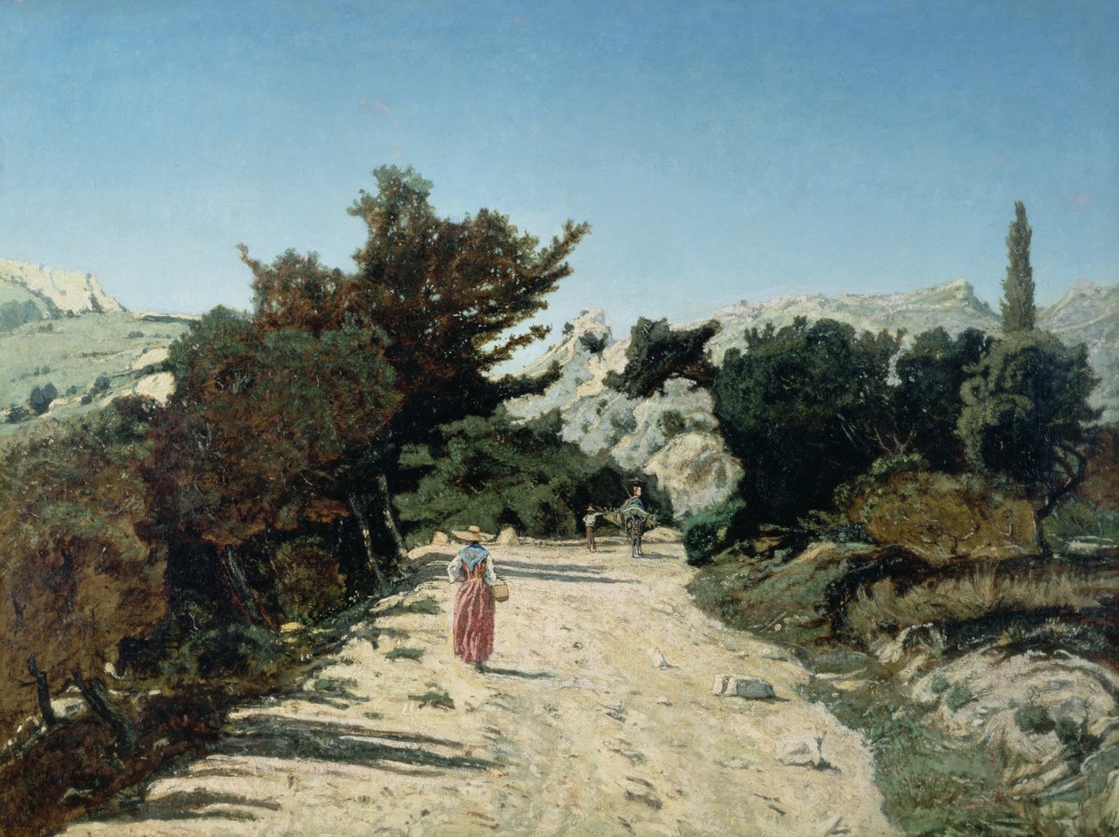 Route de la Gineste, near Marseilles, 1859 by Paul Camille Guigou