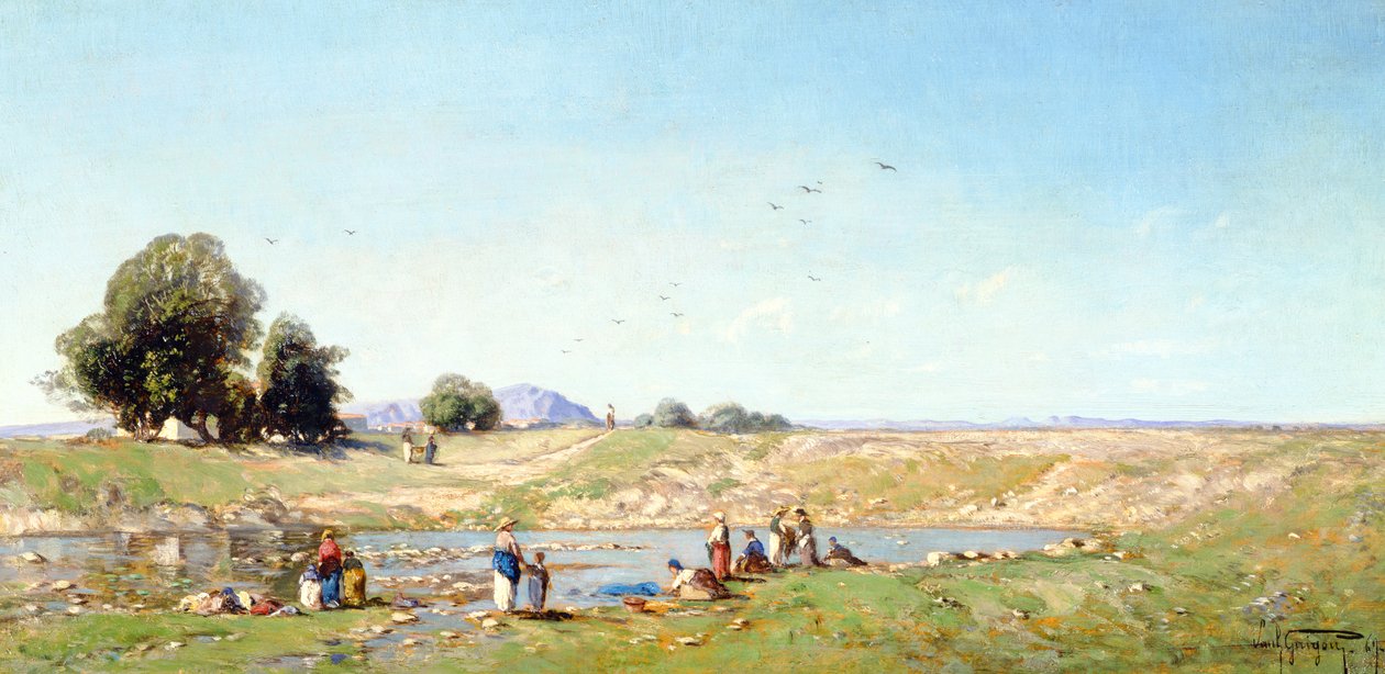 The Durance Valley, 1867 by Paul Camille Guigou