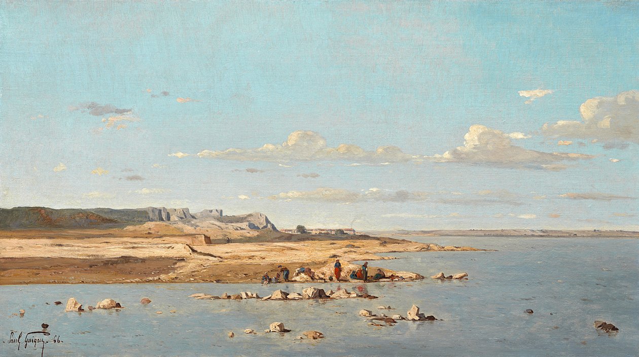 Washerwomen on the Banks of the Durance by Paul Camille Guigou