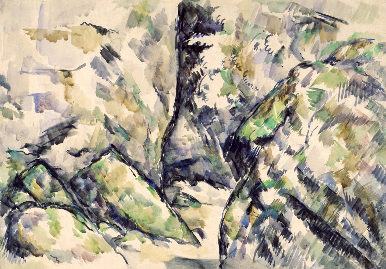 Rocky Footpath by Paul Cézanne
