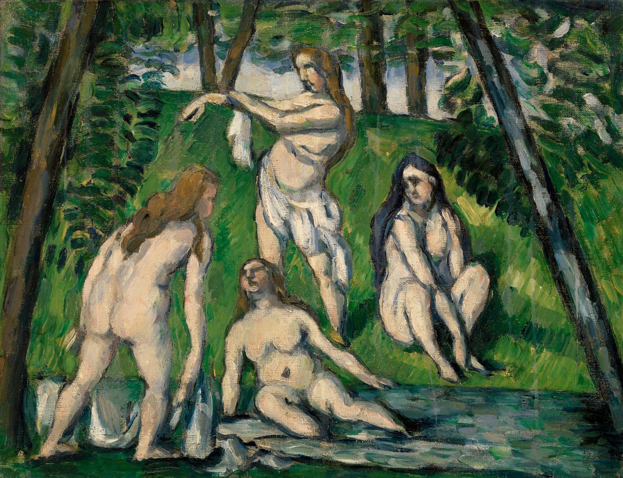 Four Bathers, 1876-77 by Paul Cézanne