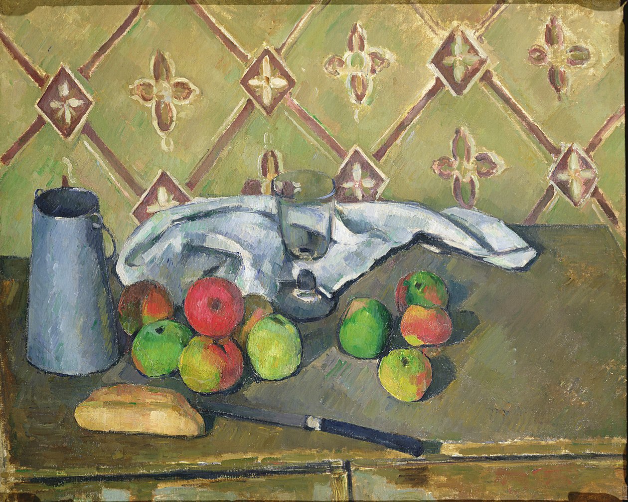 Fruit, Serviette and Milk Jug, c.1879-82 by Paul Cézanne
