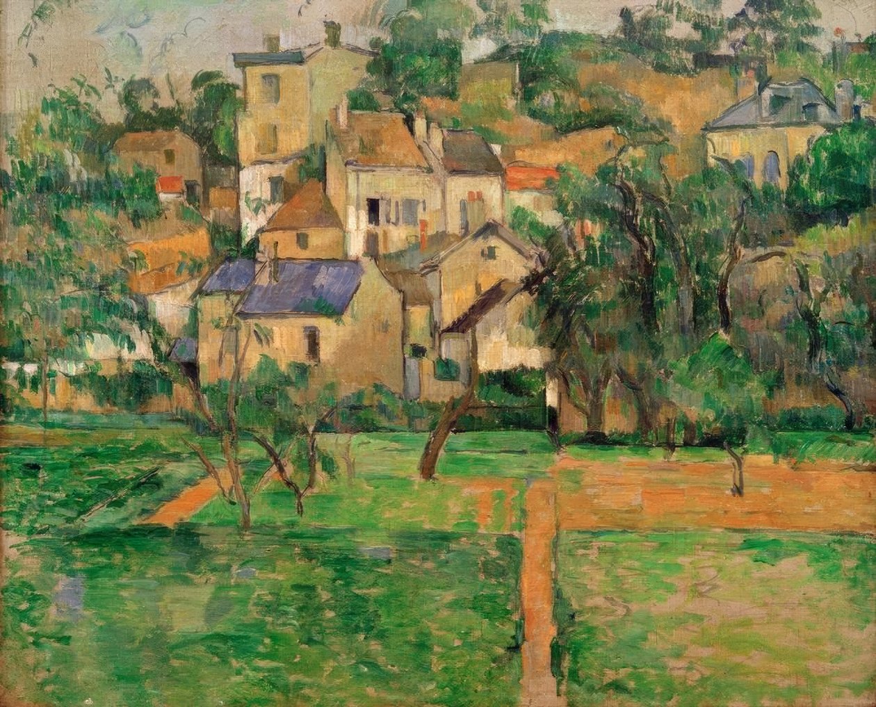 The Hermitage, Pontoise by Paul Cézanne