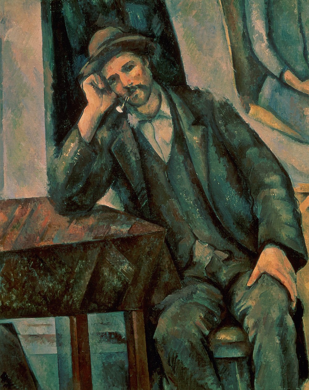 Man Smoking a Pipe, 1890-92 by Paul Cézanne